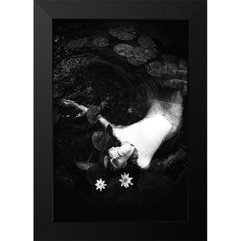 Ophelia Black Modern Wood Framed Art Print by Bolgov, Ruslan