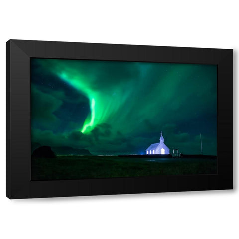 Magic Night In Budir Black Modern Wood Framed Art Print by Auf dem, Andrea