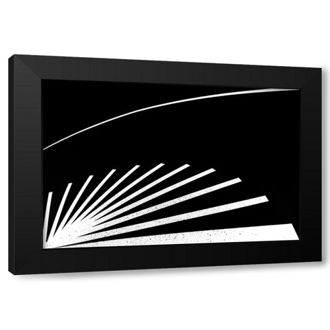 DonT Walk On The Cracks.... Black Modern Wood Framed Art Print with Double Matting by Wride, Linda