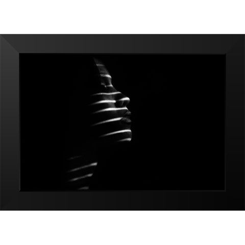 Gendis Black Modern Wood Framed Art Print by Yudhi Winarno, Teguh