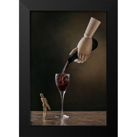 The Enabler Black Modern Wood Framed Art Print by Tichy, Timothy