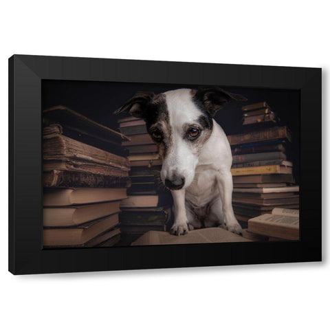 The Student Black Modern Wood Framed Art Print by Willers, Heike