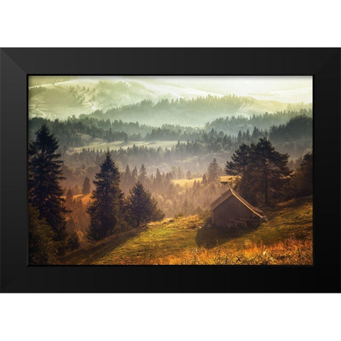 Untitled Black Modern Wood Framed Art Print by Hricko, Stanislav