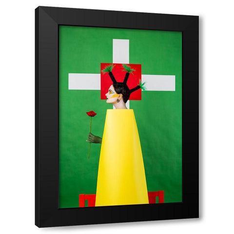 Untitled Black Modern Wood Framed Art Print by Smirnov, Sergei