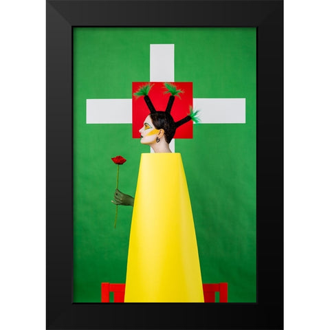 Untitled Black Modern Wood Framed Art Print by Smirnov, Sergei