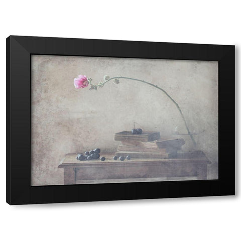 Mild Morning Of October Black Modern Wood Framed Art Print with Double Matting by Devos, Delphine