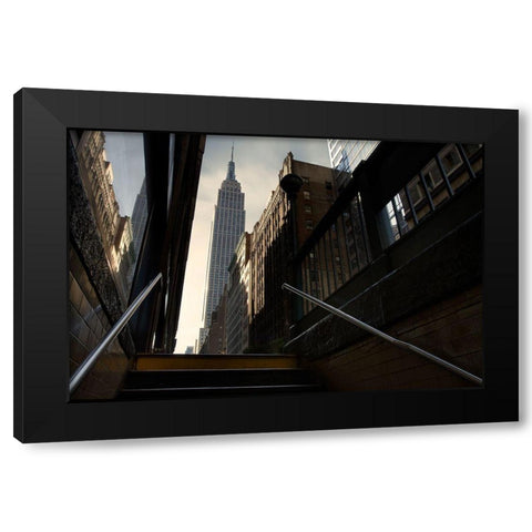 53Th Avenue Black Modern Wood Framed Art Print with Double Matting by Del Grosso, Sebastien