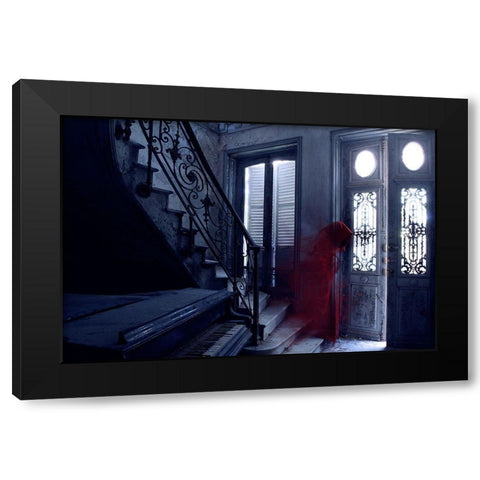 The Last Song Black Modern Wood Framed Art Print with Double Matting by Del Grosso, Sebastien