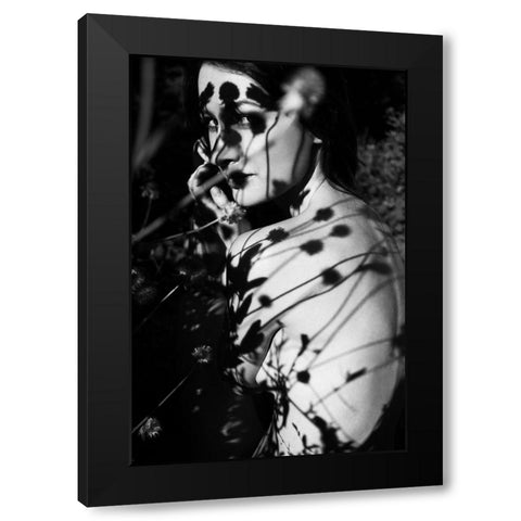 Florist Black Modern Wood Framed Art Print with Double Matting by Faletkin, Mikhail