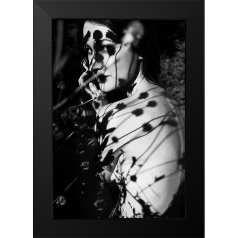 Florist Black Modern Wood Framed Art Print by Faletkin, Mikhail