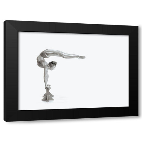 Gymnastics Series - Mexican Balance Black Modern Wood Framed Art Print by Ashton-Jones, Howard