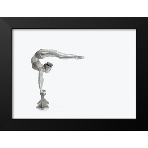 Gymnastics Series - Mexican Balance Black Modern Wood Framed Art Print by Ashton-Jones, Howard