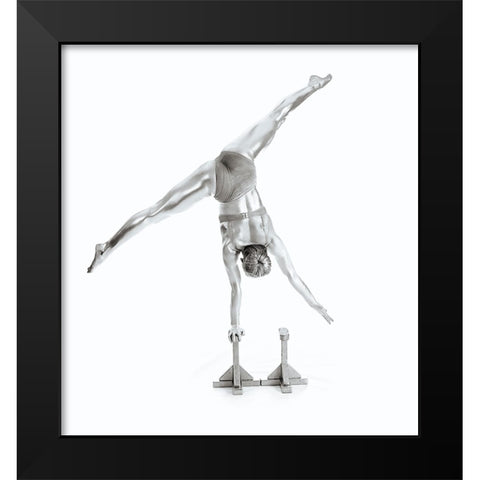 Balance - Gymnastics Series Black Modern Wood Framed Art Print by Ashton-Jones, Howard
