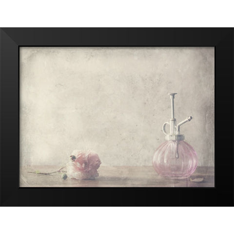 Stay Black Modern Wood Framed Art Print by Devos, Delphine