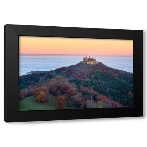 Autumn Fairytale Black Modern Wood Framed Art Print with Double Matting by Gastager, Daniel