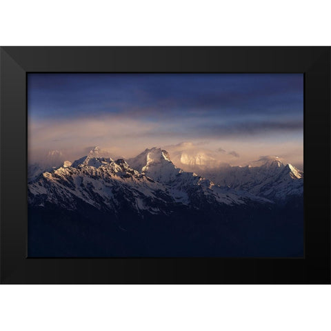 Sunlit Black Modern Wood Framed Art Print by Kupratsevich, Dmitry