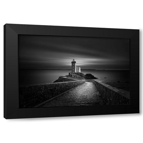 Time Passing Black Modern Wood Framed Art Print with Double Matting by Denis