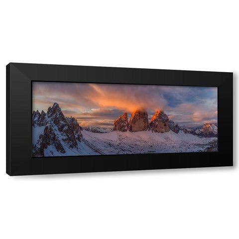 The Story Of The One Sunrise Black Modern Wood Framed Art Print by Shcherbina, Valeriy