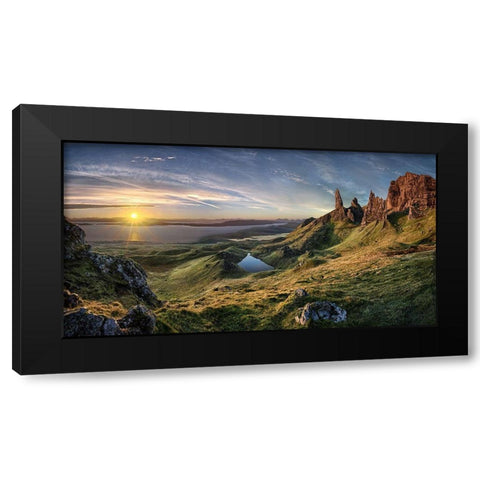 The Old Man Of Storr Black Modern Wood Framed Art Print by Schweiger, Christian