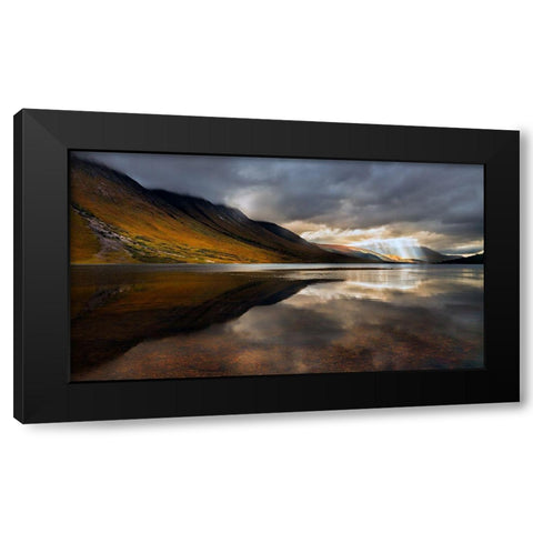 Breakthrough Black Modern Wood Framed Art Print with Double Matting by Fan, John