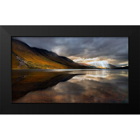 Breakthrough Black Modern Wood Framed Art Print by Fan, John
