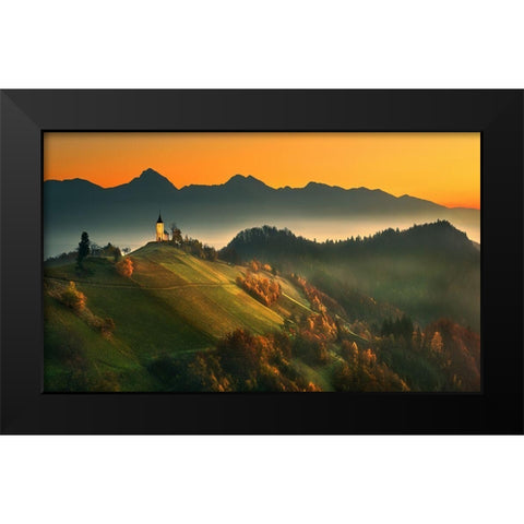 Slovenian Autumn... Black Modern Wood Framed Art Print by Browko, Krzysztof