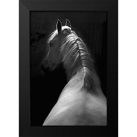 Impression Black Modern Wood Framed Art Print by Malovrh, Milan