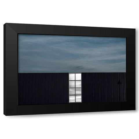 Light Strip Black Modern Wood Framed Art Print with Double Matting by Claes, Gilbert