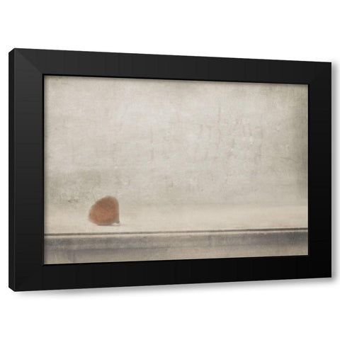 Solitude Stands By The Window Black Modern Wood Framed Art Print by Devos, Delphine