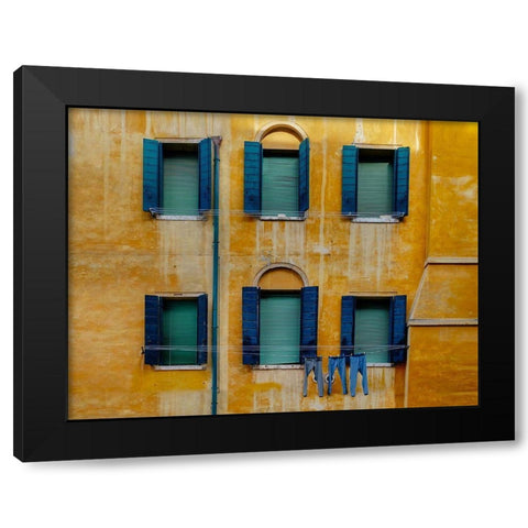 36956 Black Modern Wood Framed Art Print by Tarik Olmez, Mustafa