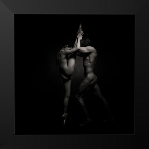 The Dancers - 1348 Black Modern Wood Framed Art Print by Meyer, Marc