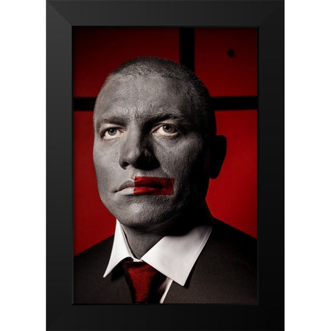 Untitled Black Modern Wood Framed Art Print by Smirnov, Sergei