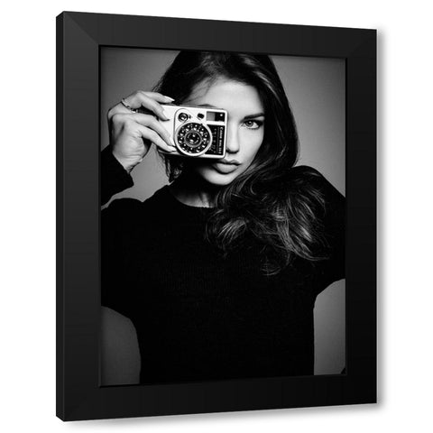 Svetlana Black Modern Wood Framed Art Print by Clemen, Rod