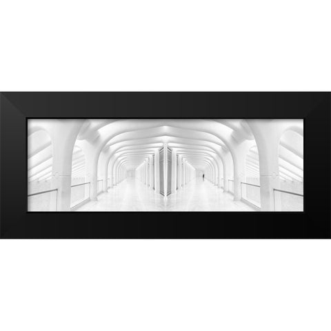 Rib Cage Black Modern Wood Framed Art Print by Eliash, Tomer