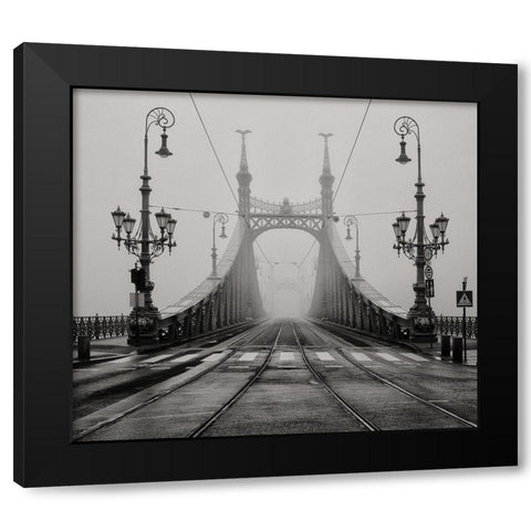 Quiet Day Black Modern Wood Framed Art Print by Tjandra, C.S.