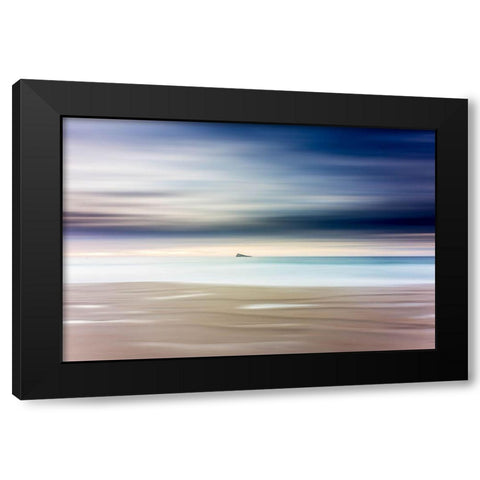 Minimalist Island Black Modern Wood Framed Art Print with Double Matting by Bejar Manda, Tomas