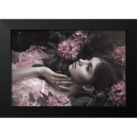 Joanna Black Modern Wood Framed Art Print by Russocka, Magdalena