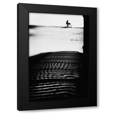 The Girl Who Sold The World Black Modern Wood Framed Art Print with Double Matting by Correia, Rui