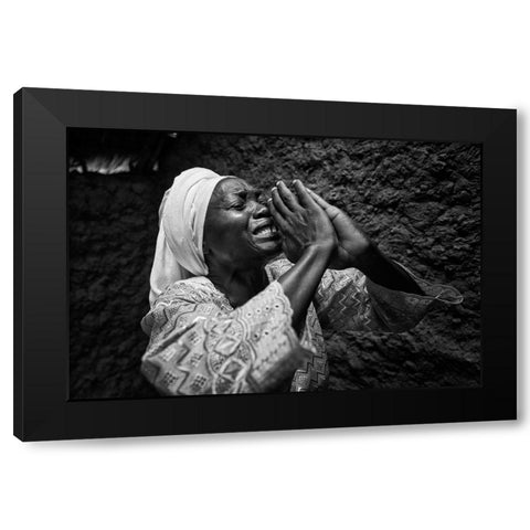 Imarika-To Be Stable-Breaking The Spell Black Modern Wood Framed Art Print by Mirzaie, Foad