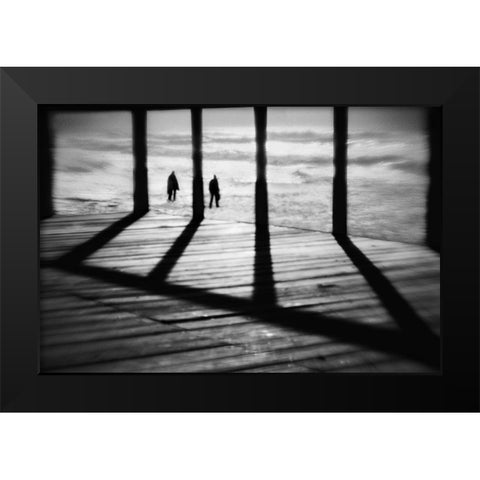 The Add Dimension Black Modern Wood Framed Art Print by Abrantes, Paulo