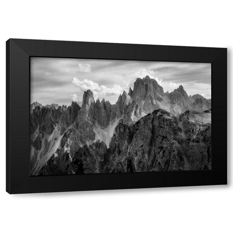 The Peaks Black Modern Wood Framed Art Print by Gastager, Daniel