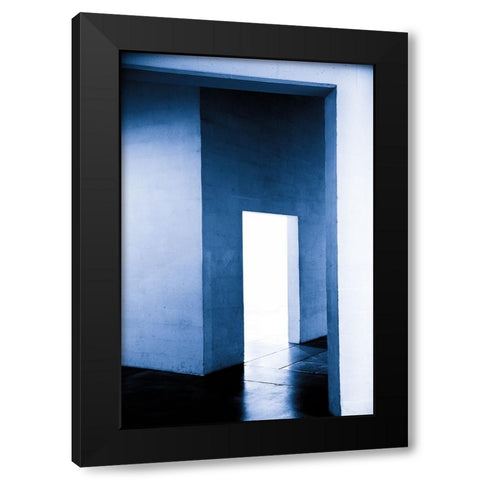Untitled Black Modern Wood Framed Art Print with Double Matting by Schuster, Inge