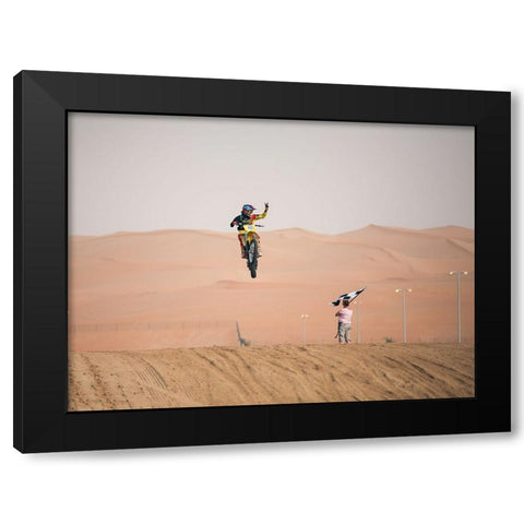 Vector Black Modern Wood Framed Art Print by Al Adwan, Rami