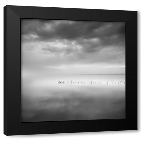 Sixty Shades Of Gray Black Modern Wood Framed Art Print by Digalakis, George