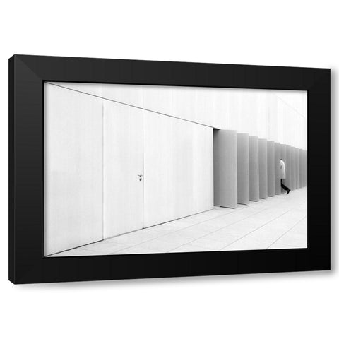 Untitled Black Modern Wood Framed Art Print with Double Matting by Niemiec, Anna