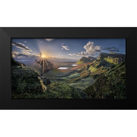 The Quiraing Black Modern Wood Framed Art Print by Schweiger, Christian