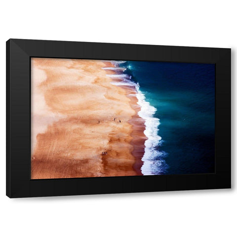 Silver Coast Black Modern Wood Framed Art Print by Cbomers Photography