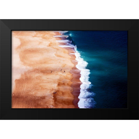 Silver Coast Black Modern Wood Framed Art Print by Cbomers Photography