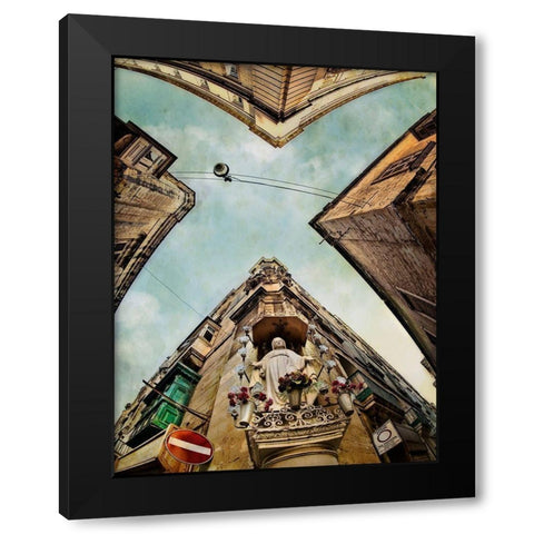 The Rhythm Divine Black Modern Wood Framed Art Print by Ambra