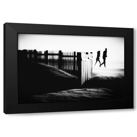 Terrible Love Black Modern Wood Framed Art Print by Correia, Rui